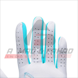 Gant de golf respirant personnalisé pour hommes et femmes, main gauche ou droite, avec poignées en cuir de cabretta et tissu nylon pour le sport - Product Image 4