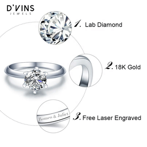 เพชรทรงกลมเจียระไนแบบบริลเลียนท์ 1.5 กะรัต สี D แฟนซีไลท์ฟิล ผลิตในห้องปฏิบัติการ ยี่ห้อ D'vins Jewels แหล่งกำเนิดเมืองสุราษฎร์ สำหรับทำเครื่องประดับ - Product Image 3