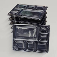 Contenants alimentaires jetables de haute qualité, adaptés au micro-ondes, avec couvercles, boîtes à lunch en plastique