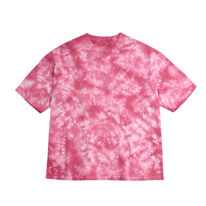 เสื้อยืดคอกลมผ้าฝ้ายแท้ 100% คุณภาพสูง ทรงโอเวอร์ไซส์ ขายส่ง เสื้อยืดผู้ชายลายมัดย้อม สไตล์สตรีทแฟชั่น เสื้อยืดแฟชั่นผู้ชาย - Product Image 3