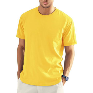 เสื้อยืดคอกลมแขนสั้นผู้ชายผ้าฝ้ายแท้ 100% แบบสั่งทำ OEM สีทูโทน สวมใส่สบาย ระบายอากาศได้ดี แห้งเร็ว ทรงปกติ เหมาะสำหรับออกกำลังกาย - Product Image 4