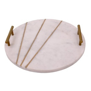 Bandeja de Servir de Mármol para el Hogar, Cocina, Cafeterías y Restaurantes, Decoración de Mesa para Bodas y Fiestas, Bandeja para Vajilla - Product Image 2