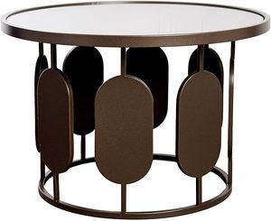Modern Wire Triangle <b>Gold</b> <b>Side</b> <b>Table</b> Metal With Mirror Glass Top <b>Side</b> <b>Tables</b> - Product Image 6