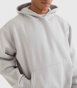 Sweat à capuche unisexe en molleton de coton épais, coupe oversize et carrée, à épaules tombantes, personnalisable, vierge, pour hommes - Product Image 5