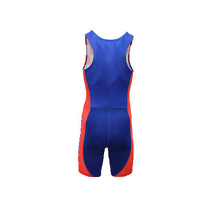 Singlet de Lucha Sublimado Personalizado Vibrante de Alta Elasticidad con Diseño de Arte Abstracto para Clubes y Equipos, MOQ Bajo - Product Image 3