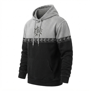 Sudadera con Capucha de Forro Polar Oversize para Hombre, con Logotipo Personalizado, Estilo Retro, con Cordón Ajustable, Estampado Digital, Antipilling, Casual, para Invierno - Product Image 2