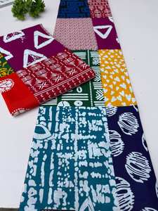 Tela de algodón estampada con cera africana de primera calidad OEM de Marruecos para vestidos y prendas de moda - Product Image 4