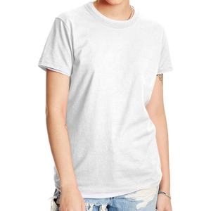 Femmes 100% coton t-shirts à manches courtes col rond tenue décontracté haute qualité respirant couleurs personnalisées pour l'été - Product Image 1