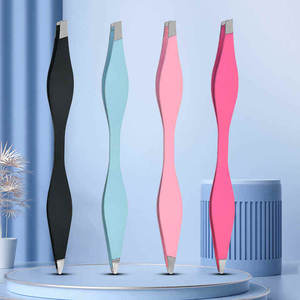 Prix de gros Pince à épiler de beauté à double embout pointu, légère, en acier chirurgical de luxe, pour usage professionnel des sourcils - Product Image 4