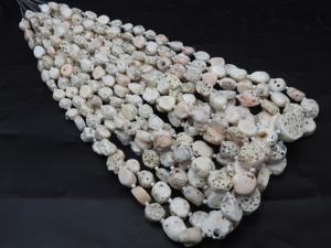 Coral Blanco Natural Pulido en Bruto, Piedra Suelta, Hilo de 16 Pulgadas, 7-15MM, Certificado por Terceros para Fabricación de Joyas, Nueva Llegada - Product Image 5