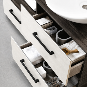 New Arrival Minimalist Zinc Alloy <b>Matte</b> <b>Black</b> Cabinet Handles Furniture Drawer Pulls for Kitchen Bathroom Dining Nightstands - Product Image 6