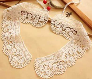 Applique décorative en dentelle florale pour col de robe, col de chemisier, accessoires de couture pour vêtements - Product Image 3