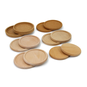 Sous-verres en bois découpés au laser sur mesure, design rond ou carré, en chêne fin, hêtre, bambou, acacia, noyer - Services de fabrication - Product Image 5
