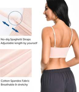 Bralette para Mujer, Diseño de Punto Flexible, Sujeción Suave, Elasticidad Adaptativa, Cobertura Suave y Transpirable, Confort para Uso Diario - Product Image 4