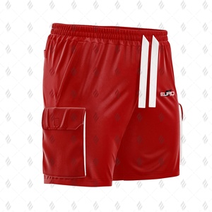 Shorts cargo pour hommes personnalisés OEM, tissage en toile, coton, polyester, taille élastique, séchage rapide, respirant, confortable, vêtements décontractés - Product Image 5