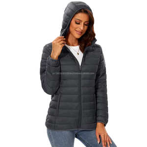 Chaqueta de invierno de algodón grueso personalizado para mujer, chaqueta acolchada de plumón, Parka, chaqueta impermeable a prueba de viento - Product Image 3