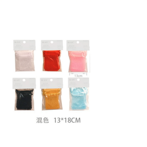 Sacchetti regalo in organza Ilan 13x18cm colori assortiti per confezionamento gioielli - Product Image 1