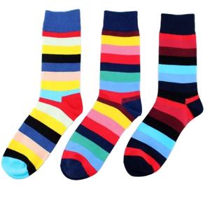 Calcetines casuales coloridos OEM de alta calidad, patrones divertidos de algodón suave, ropa para todas las estaciones, diseño clásico perfecto para el trabajo, la escuela, el hogar. - Product Image 1