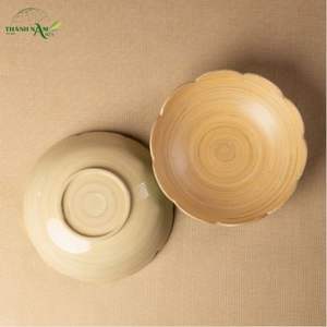 Bol en bambou tissé festonné - Écologique, compatible lave-vaisselle, design champêtre - Product Image 6