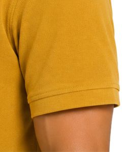 Polo Personalizado Amarillo Mostaza para Hombre, Manga Corta, Tela de Algodón Piqué, Diseño Liso Informal, Cuello Camisero, Personalizado para Verano - Product Image 5