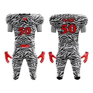 Uniformes de Fútbol Americano Personalizados, 100% Poliéster, Transpirables, Antibacterianos, Ropa Deportiva Corta, Kits de Fútbol a Precio Económico para Equipos - Product Image 2