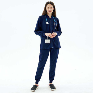 Women's Scrub Jacket Hospital Scrubs Unisex Comfortable Zipper Nursing Jacket Medical Scrubs Jackets - Product Image 4