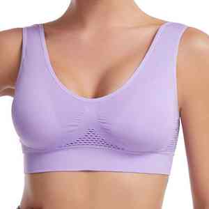Soutien-gorge de sport sans couture sexy et confortable pour jeunes filles, respirant, sans armatures, de qualité supérieure, vente en gros - Product Image 1