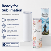 Gobelet droit en acier inoxydable de 12 oz pour sublimation, avec couvercle, personnalisable avec logo, vente en gros