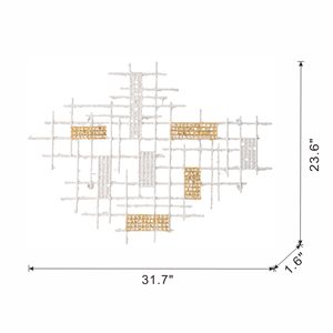 Decorazione Murale 31.7x1.6x23.6, Eleganti Elementi Decorativi per Arredamento Casa - Product Image 1