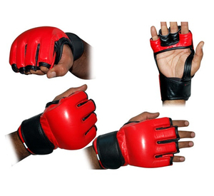 ถุงมือต่อสู้ MMA สำหรับการฝึกซ้อมและการต่อสู้แบบ Grappling โรงงาน OEM ODM ขายส่ง ถุงมือ MMA หนัง PU ทนทาน รับทำโลโก้ตามสั่ง - Product Image 5