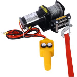 12V elettrico ATV/UTV verricello con 2000lb capacità impermeabile Off-Road cavo in acciaio argano per rimorchio - Product Image 1