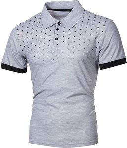 Polo en coton décontracté pour homme, construction en maille respirante, impression de logo personnalisé, léger, confortable, mode quotidienne - Product Image 1