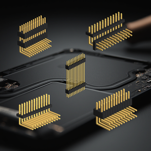 Conector de Latón Chapado en Oro con Paso de 1.27 mm, Carcasa de Nailon Negra para Aplicaciones de Telecomunicaciones - Product Image 6