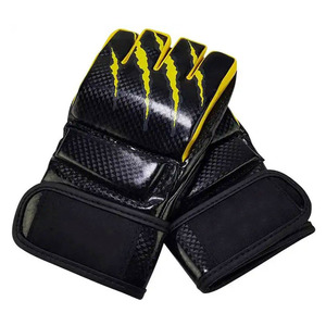 Guantes de MMA Profesionales First Fitness, Negros de 2 Tonos, para Entrenamiento, Sparring, Grappling, Boxeo y Muay Thai - Product Image 6