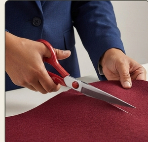 Ciseaux de tailleur en acier robustes, cisailles de coupe professionnelles, ciseaux de couture tranchants - Product Image 4