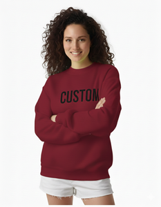 Sweat-shirt à col roulé bleu marine pour femme, coupe classique, manches longues, 100% coton tricoté, respirant, vêtement d'automne - Product Image 4