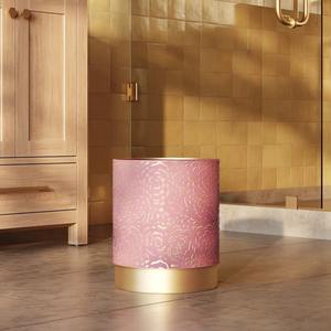 ถังขยะโลหะสลักลายกุหลาบสีชมพูสุดหรู สำหรับตกแต่งบ้าน งานอีเว้นท์ และพื้นที่ต้อนรับแขก จากอินเดีย - Product Image 5