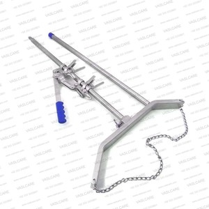 Extractor de terneros de 64 pulgadas con doble acción de trinquete, herramienta de acero inoxidable para el parto de ganado, uso veterinario, Vaslcare - Product Image 2