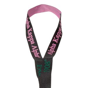 Black <b>Green</b> Lanyard Neck Strap Badge Holder Keychain ID Card Rope Accessory Printed Design Office Event Supply - Product Image 2