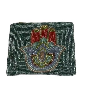 Portefeuille de Mardi Gras en gros pour femme, porte-cartes, porte-monnaie, pochette cœur, sac à perles personnalisé - Product Image 4