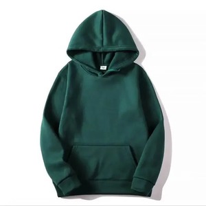 Sweat-shirt à capuche noir pour homme, coupe classique, en coton molletonné avec poche, pour l'automne - Product Image 2