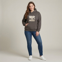 Sweat à capuche personnalisé en molleton épais 100 % coton 400 GSM, haute qualité, coupe oversize à épaules tombantes, pull streetwear pour femme