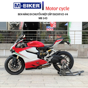 Elevador para Motocicletas Ducati 1199 MB143, Horquilla con Capacidad de Carga de 400 kg, Rueda de PU de 65 mm, Peso de 15 kg, Color Mau-Do/Mau-Xam-Titan para Rampas y Soportes - Product Image 6