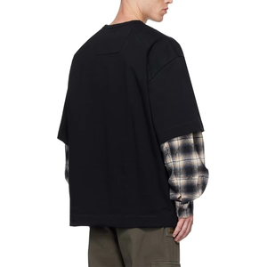 Camiseta de Hombre de Algodón 100% Pesado, de Franela Jersey, Manga Corta, Doble Capa, Cuello Redondo, Ajuste Oversize, con Estampado Frontal, Venta al por Mayor - Product Image 2