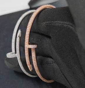 Maa Uma Creation Vvs Moissanite Brilliant Cut Hiphop Freshwater Pearl <b>Charm</b> <b>Bracelet</b> Gold Plated 925 <b>Silver</b> Micro Insert Unisex - Product Image 4