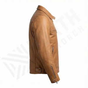 Chaqueta de Motociclista de Cuero Genuino para Hombre de la Mejor Calidad, Nueva Colección de Invierno, Chaquetas de Motocicleta con Protecciones Desmontables Personalizadas - Product Image 3