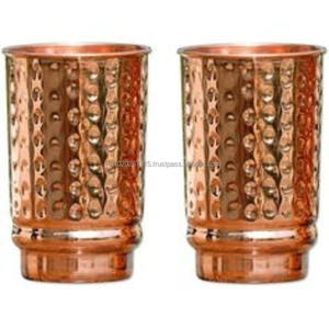 แก้วทองแดงขัดเงาอย่างสวยงามเหมาะสำหรับเสิร์ฟน้ำผลไม้หรือเครื่องดื่มอินเดียแบบดั้งเดิมทุกวัน - Product Image 6