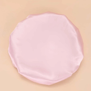 Luxury Double Layer Silk Satin Long <b>Hair</b> <b>Bonnet</b> Reversible Button Up Night Sleeping Cap - Product Image 3