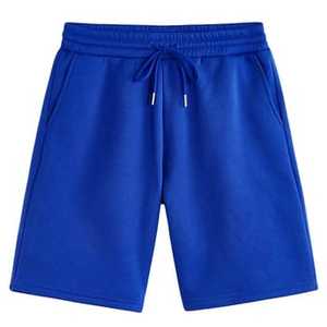 Ensemble t-shirt et short pour homme, noir et bleu, col rond, style color block, décontracté, respirant, pour l'été - Product Image 3
