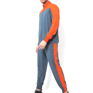 Men's Tracksuit Set Colorblock <b>Track</b> <b>Jacket</b> Stand Collar Full Zip Jogger Pants 2 Piece Athletic Gym Sportswear Custom - Product Image 2
